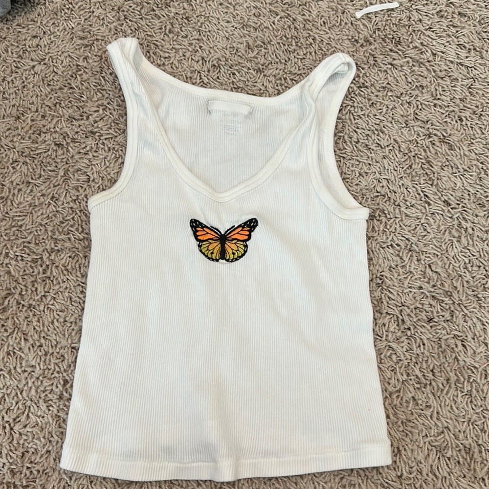 Brandy melville butterfly tank